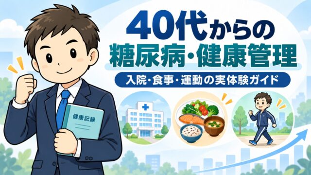 40代からの糖尿病・健康管理。入院・食事・運動の実体験ガイド