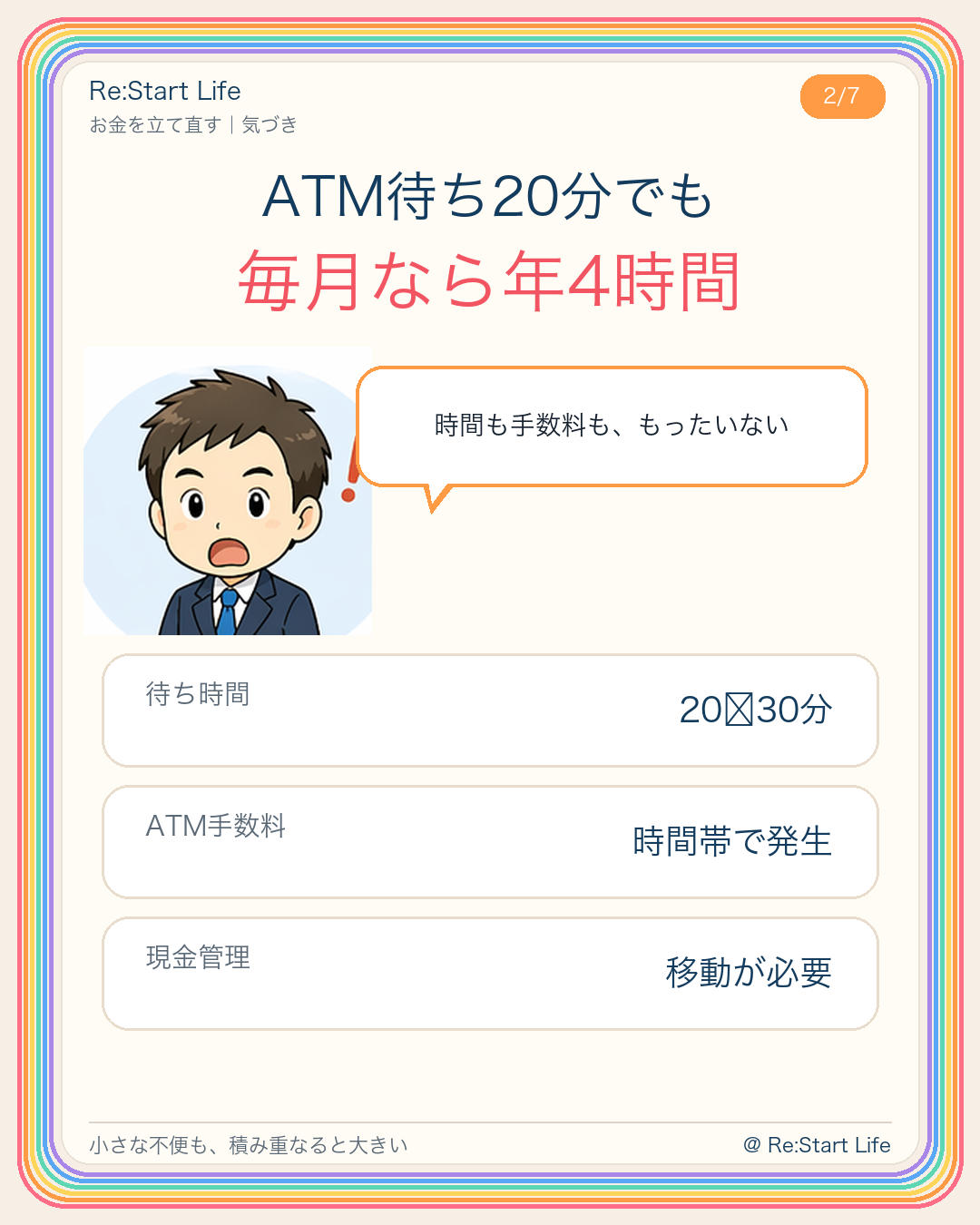 ATMの待ち時間と手数料を見直すポイント